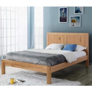 Believe Wooden Double Bed In Oak