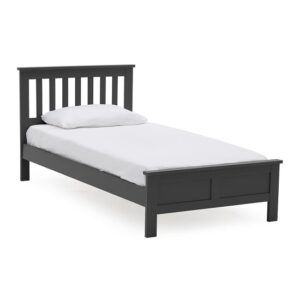 Willox Wooden Single Size Bed In Grey