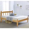 Coleton Spindle Wooden Double Bed In Waxed Pine