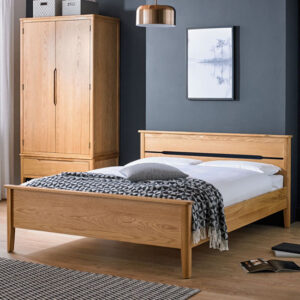 Harriet Wooden King Size Bed In Robust Solid Oak