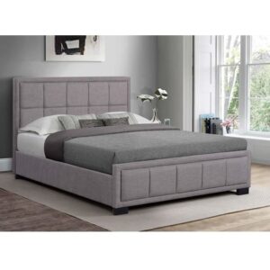 Hanover Fabric Small Double Bed In Grey