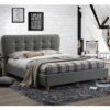 Stockholm Fabric Small Double Bed In Grey