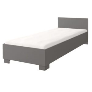 Oxnard Wooden Single Bed In Matt Grey