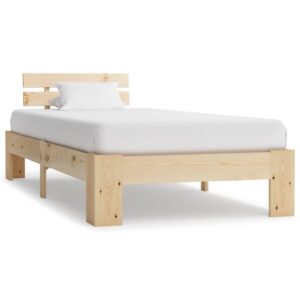 Absecon Wooden Single Bed In Natural