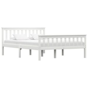 Chilliwack Wooden Double Bed In White