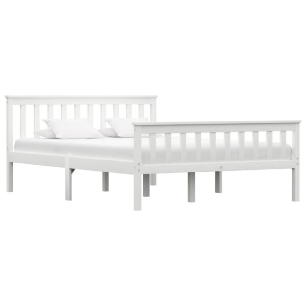 Chilliwack Wooden Double Bed In White