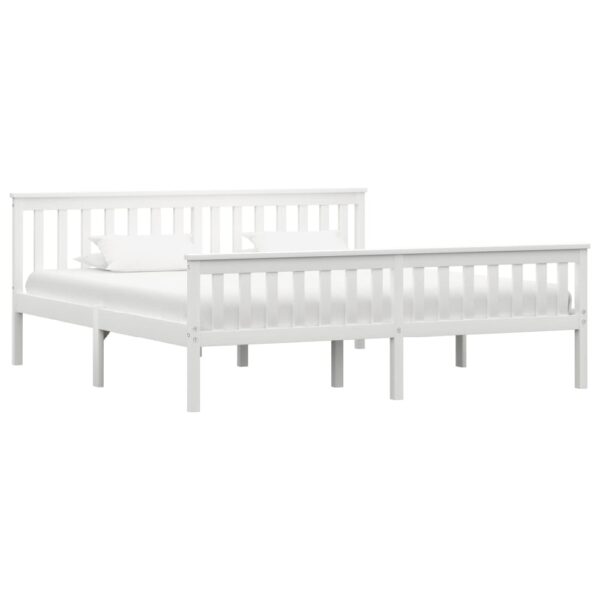 Chilliwack Wooden Super King Size Bed In White